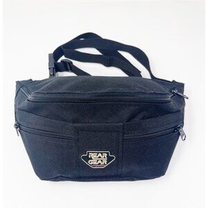 Vintage Rear Gear Ski Tote Fanny Pack Waist Bag 3 Compartment Black Unisex